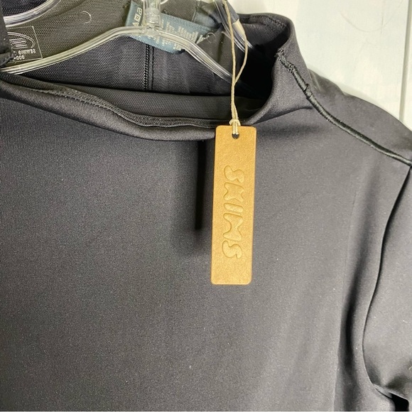 SKIMS NWT Long Sleeves All-In-One Mock Neck Jumpsuit *Onyx 2X - Picture 7 of 10